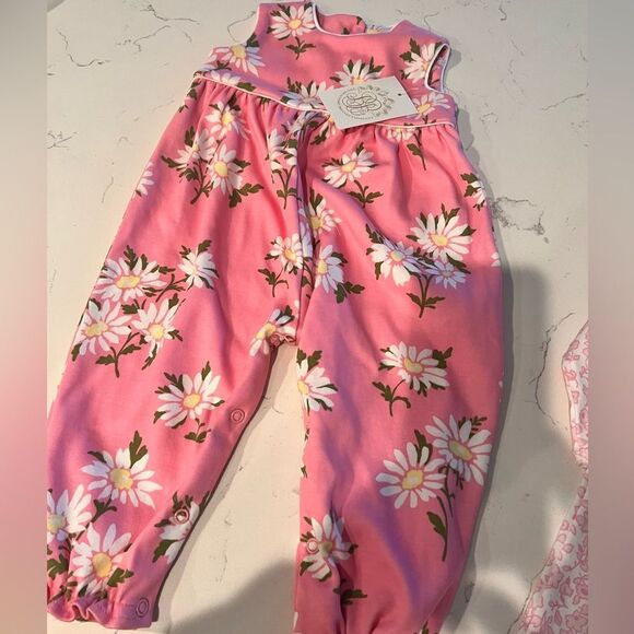The Beaufort Bonnet Company Rebecca Romper Darien Daisy 0-6 mon NWT - Picture 4 of 4